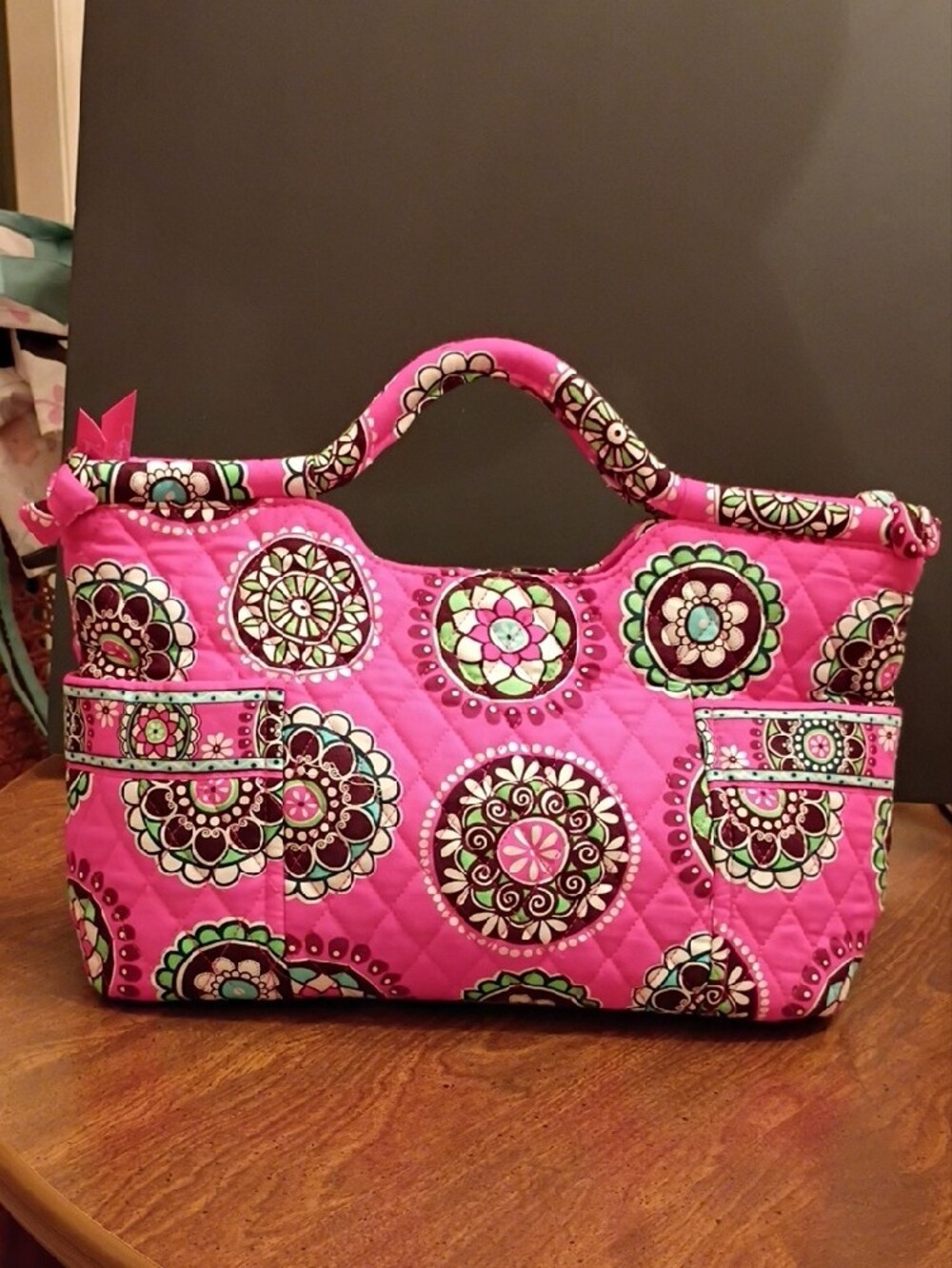 Vera Bradley Cupcakes Pink Quilted Gabby Tote - Picture 3 of 6